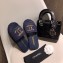 Chanel CC Logo Cord Mules G36923 Navy Blue 2021