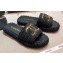 Chanel CC Logo Cord Mules G36923 Black 2021