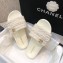 Chanel Pearl CC Logo Mules White 2021