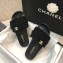 Chanel Pearl CC Logo Mules Black 2021