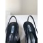 Prada Gabardine Slingback Pumps Black with Triangle Logo 2021