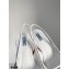 Prada Gabardine Slingback Pumps White with Triangle Logo 2021