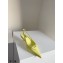 Prada Gabardine Slingback Pumps Yellow with Triangle Logo 2021