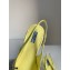 Prada Gabardine Slingback Pumps Yellow with Triangle Logo 2021