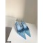 Prada Gabardine Slingback Pumps Sky Blue with Triangle Logo 2021