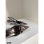 Prada Gabardine Slingback Pumps Metallic Silver with Triangle Logo 2021