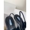 Prada Gabardine Slingback Pumps Black with Tongue 2021