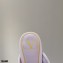 Valentino Heel 6.5cm Calfskin Roman Maxi Stud Mules Lilac 2021