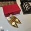 Valentino Heel 6.5cm Calfskin Roman Maxi Stud Mules Gold 2021