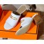 Hermes Heel 6cm Camilla Mules White 2021