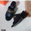 Hermes Heel 6cm Camilla Mules Black 2021