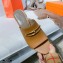Hermes Heel 6cm Camilla Mules Brown 2021