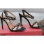 Valentino Heel 10.5cm Studs Sandals Black 2021