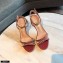 Valentino Heel 7.5cm/10.5cm Rockstud Sandals Dark Red 2021
