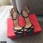 Valentino Heel 7.5cm/10cm Rockstud Sandals Black 2021
