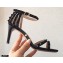 Valentino Heel 7.5cm/10cm Rockstud Sandals Black 2021