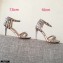 Valentino Heel 7.5cm/10cm Rockstud Sandals Light Gray 2021