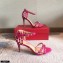 Valentino Heel 7.5cm/10cm Rockstud Sandals Fuchsia 2021