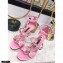 Dolce & Gabbana Rose and Crystal Sandals Pink 2021
