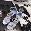Dolce & Gabbana Rose and Crystal Sandals Sky Blue 2021
