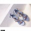 Dolce & Gabbana Rose and Crystal Sandals Sky Blue 2021