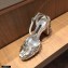 Dolce & Gabbana Heel 8.5cm Crystal Sandals Silver 2021