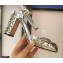 Dolce & Gabbana Heel 8.5cm Crystal Sandals Silver 2021