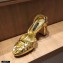 Dolce & Gabbana Heel 8.5cm Crystal Sandals Gold 2021