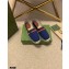 Gucci Interlocking G and Web Embroidered Canvas Espadrilles Dark Blue 2021