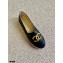 Chanel Gold Metal CC Logo Espadrilles G29762 Black 2021