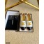 Chanel Gold Metal CC Logo Espadrilles G29762 White 2021