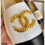 Chanel Gold Metal CC Logo Espadrilles G29762 White 2021