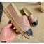 Chanel Leather CC Logo Espadrilles G29762 Nude Pink 2021