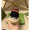 Gucci Interlocking G and Web Embroidered Canvas Espadrilles Black 2021