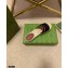 Gucci Interlocking G and Web Embroidered Canvas Espadrilles Slides Black 2021