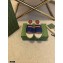 Gucci Interlocking G and Web Embroidered Canvas Espadrilles Slides Dark Blue 2021