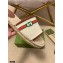 Gucci Interlocking G and Web Embroidered Canvas Espadrilles Slides White 2021