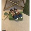 Gucci Washed GG Jacquard Denim Wedge Platform 10cm Espadrilles Dark Blue 2021
