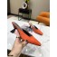 Givenchy Asymmetrical Heel 6.5cm Mules Orange 2021
