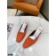 Givenchy Asymmetrical Heel 6.5cm Mules Orange 2021