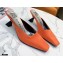 Givenchy Asymmetrical Heel 6.5cm Mules Orange 2021