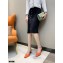 Givenchy Asymmetrical Heel 6.5cm Mules Orange 2021