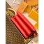 Louis Vuitton Monogram-embossed Lambskin Coussin PM Bag M57792 Red 2021