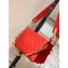 Louis Vuitton Monogram-embossed Lambskin Coussin PM Bag M57792 Red 2021
