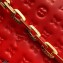 Louis Vuitton Monogram-embossed Lambskin Coussin PM Bag M57792 Red 2021
