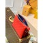 Louis Vuitton Monogram-embossed Lambskin Coussin PM Bag M57792 Red 2021