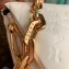 Louis Vuitton Monogram-embossed Lambskin Coussin PM Bag M57793 Cream 2021