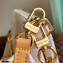 Louis Vuitton Monogram-embossed Lambskin Coussin PM Bag M57793 Cream 2021
