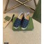 Gucci Washed GG Jacquard Denim Espadrilles Dark Blue 2021