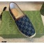 Gucci Washed GG Jacquard Denim Espadrilles Dark Blue 2021